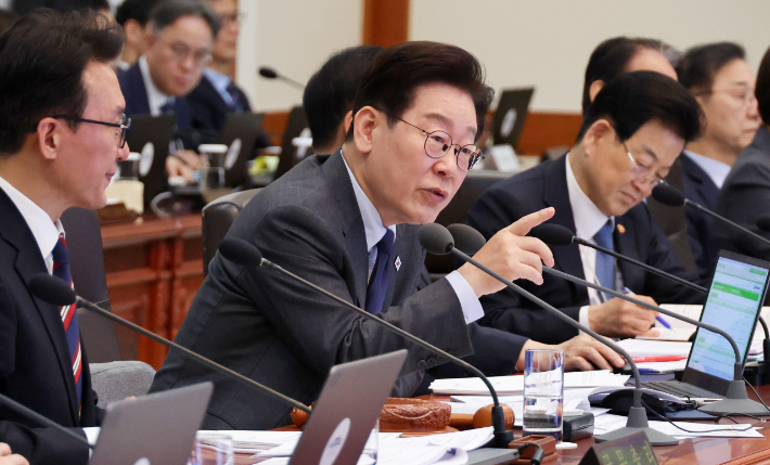 국무회의 주재하는 이재명 대통령. 연합뉴스