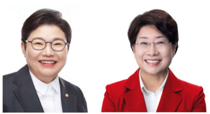 임이자(왼쪽)·이달희 국회의원. 이철우 예비후보 선거사무소 제공 