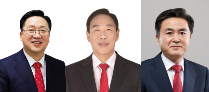이장우 대전시장, 최민호 세종시장, 김태흠 충남지사. 각 시도 제공