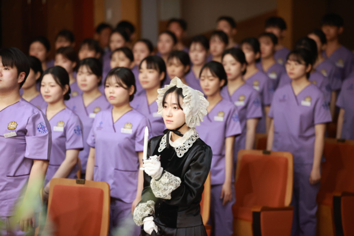 고신대 간호대, '나이팅게일 선서'… 109명 예비 간호사 첫발
