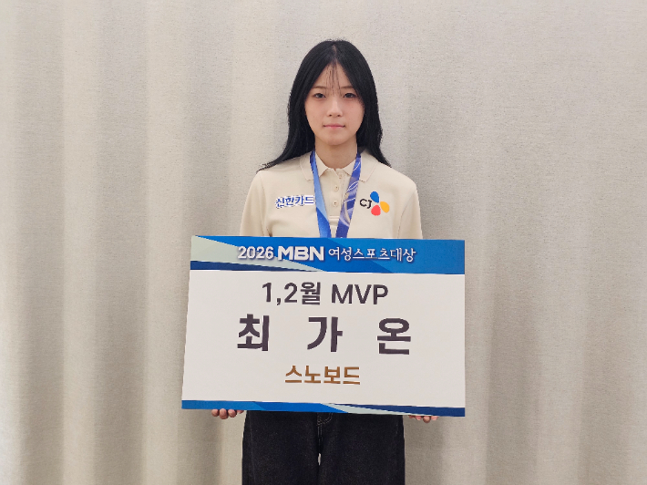 여성스포츠대상 1, 2월 MVP에 오른 스노보드 김길리. MBN  