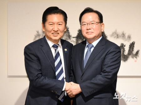 김부겸 전 총리 만난 정청래 대표