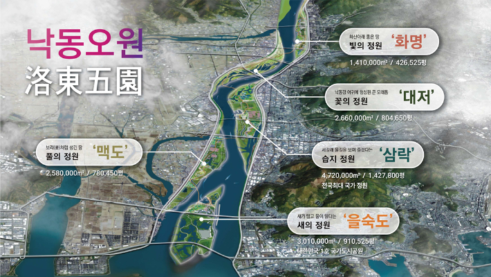 부산시가 낙동오원 정책을 발표했다. 부산시 제공