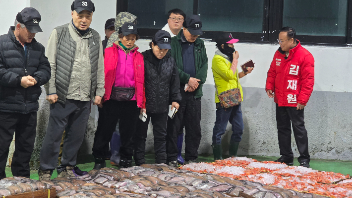 감포수협 어판장. 김재원 후보측 제공