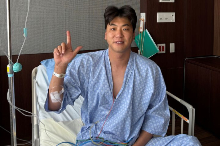 수술을 마친 김광현. SSG 랜더스 제공