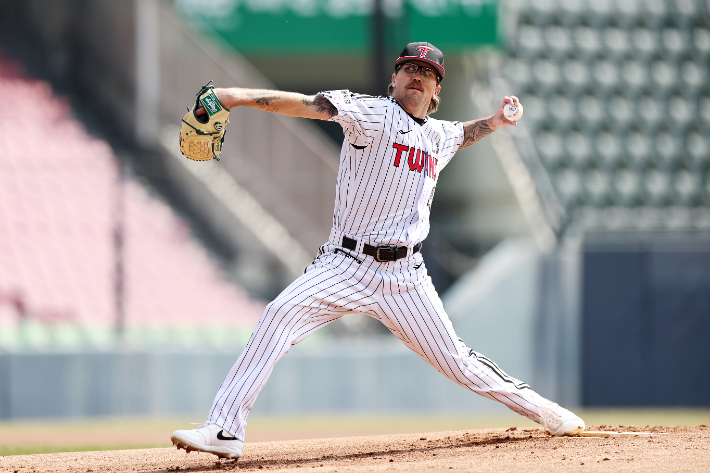 LG의 아시아 쿼터 좌완 웰스. 연합뉴스 