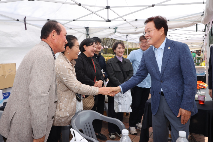 박완수 지사 김해 장유 방문. 경남도청 제공 