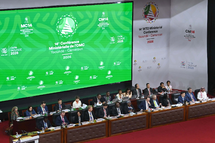 여한구 통상본부장, WTO 개혁 전체세션 참석. 연합뉴스