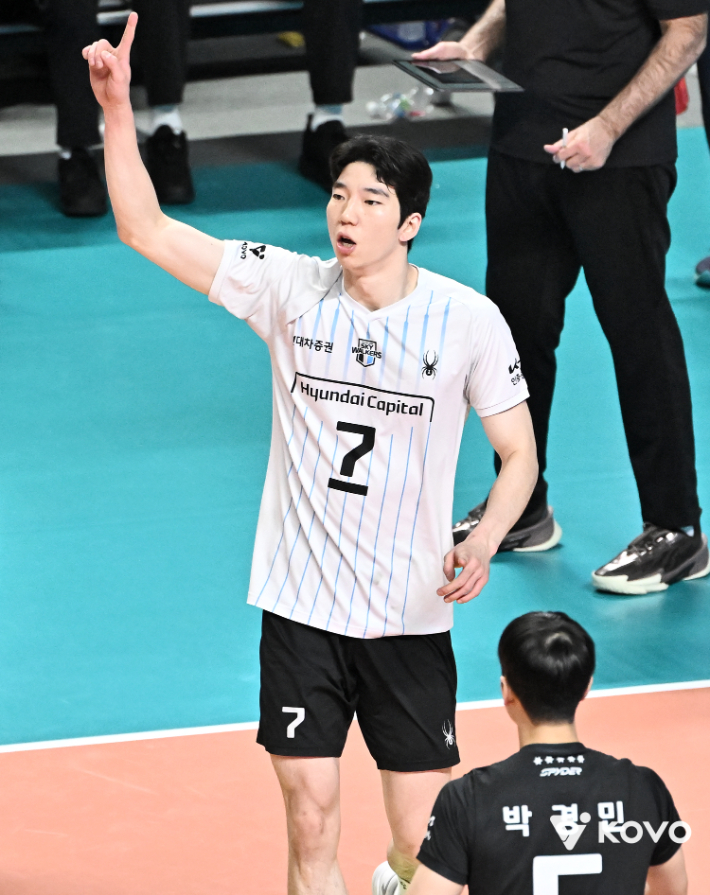 현대캐피탈 허수봉. 한국배구연맹