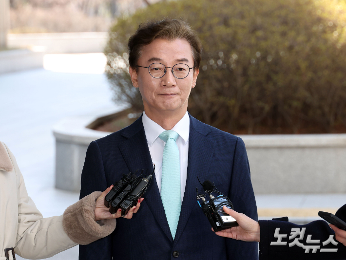 합동수산본부에 출석하는 더불어민주당 전재수 의원. 황진환 기자