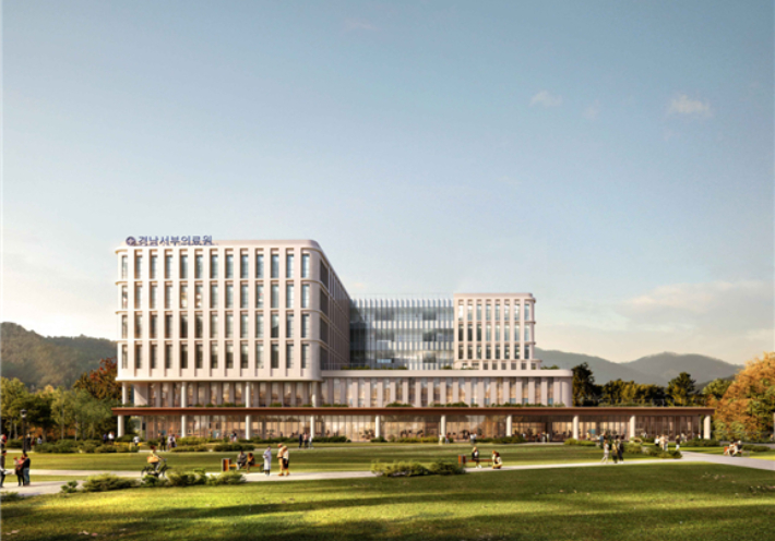 서부의료원 조감도. 경남도청 제공 