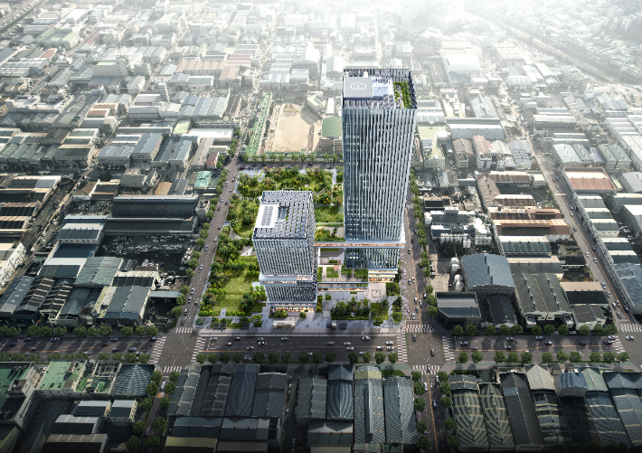 2029년 준공을 목표로 추진 중인 서부산행정복합타운 조감도. 부산도시공사 제공