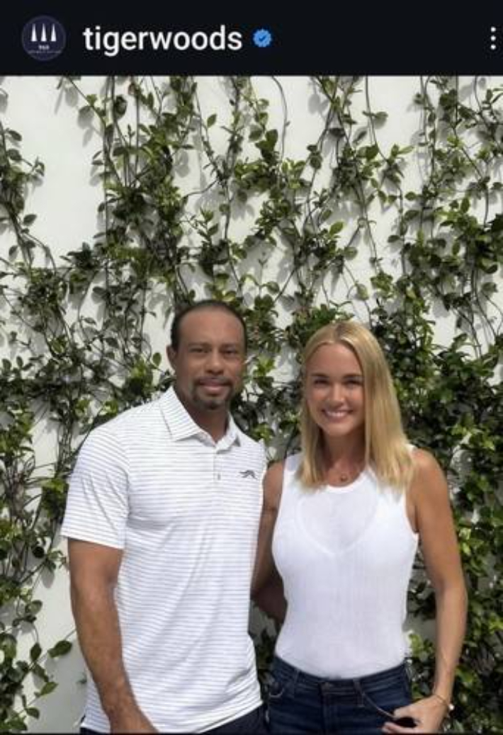 우즈와 연인 버네사. 타이거 우즈 SNS 캡처 