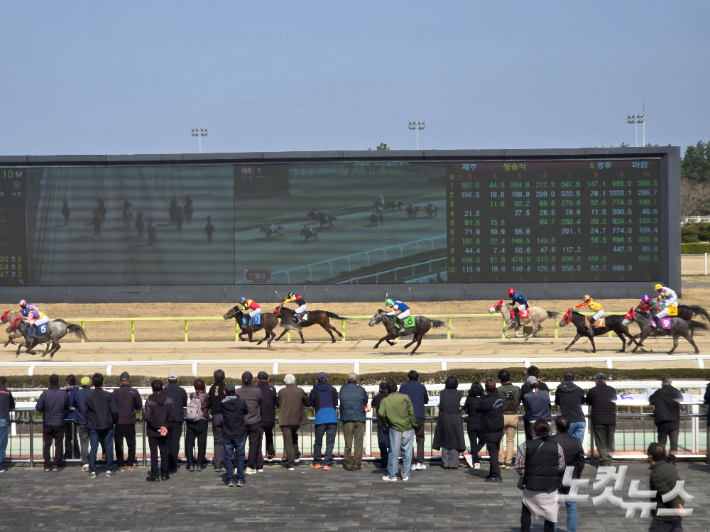 지난 27일 오후 제주경마공원 전경. 이창준 기자