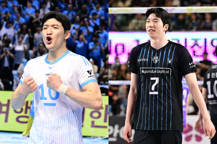 정지석, 허수봉. 한국배구연맹