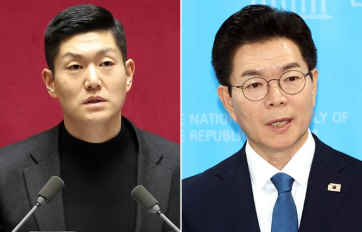 국민의힘 김재섭 의원·더불어민주당 정원오 서울시장 예비후보. 연합뉴스