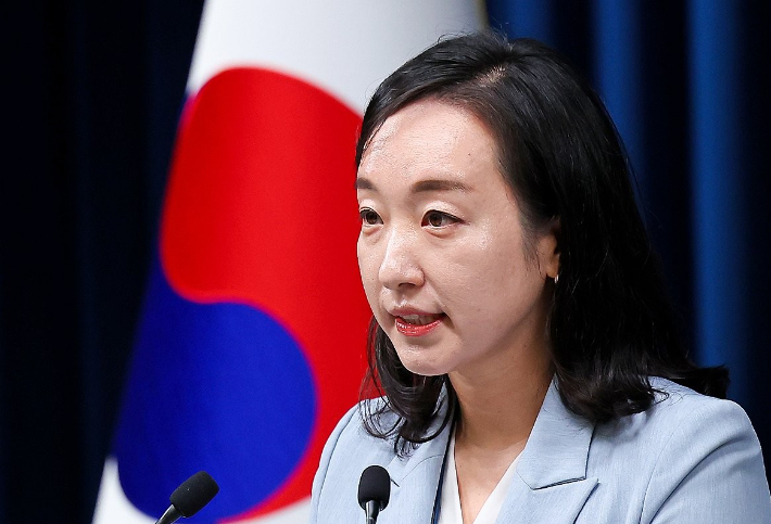 전은수 대통령실 신임 대변인. 연합뉴스