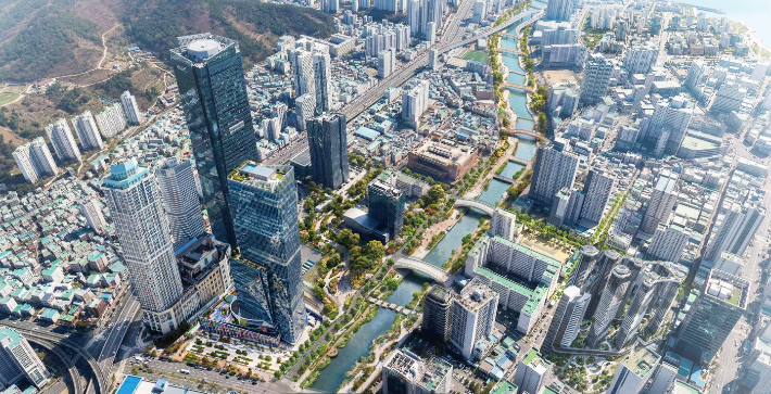 부산시가 '백년의 귀환, 동천 프로젝트'를 발표했다. 부산시 제공