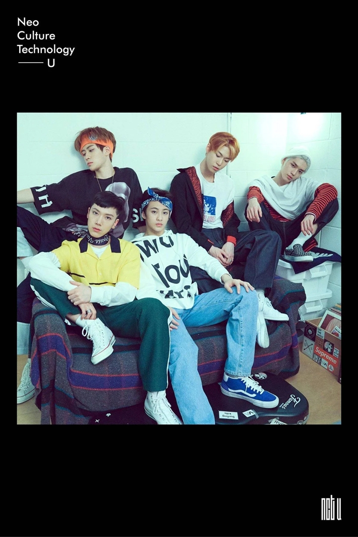 2016년 4월 9일 '일곱 번째 감각'으로 데뷔한 NCT U 멤버들. 왼쪽부터 텐, 재현, 마크, 도영, 태용. SM엔터테인먼트 제공