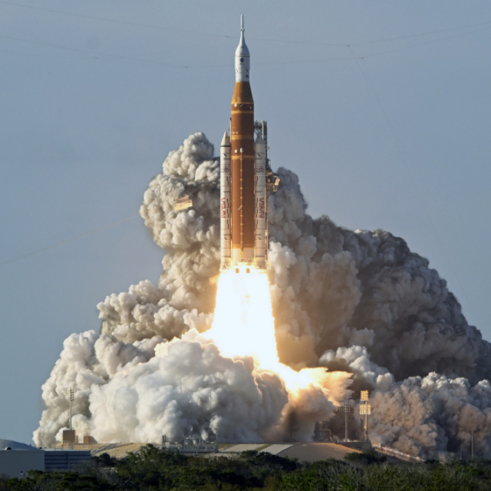 발사되는 아르테미스 2호. 연합뉴스