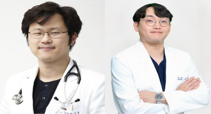 강원대병원 소화기내과 박진명, 강중희 교수. 강원대병원 제공