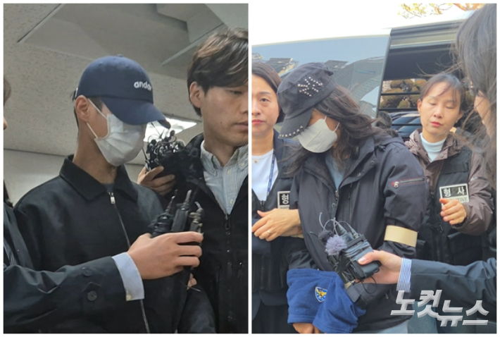 2일 대구지방법원에서 열린 구속 전 피의자 심문에 출석한 피의자들. 곽재화·권소영 기자