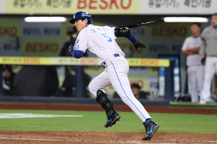 삼성 주장 구자욱. 삼성 라이온즈 