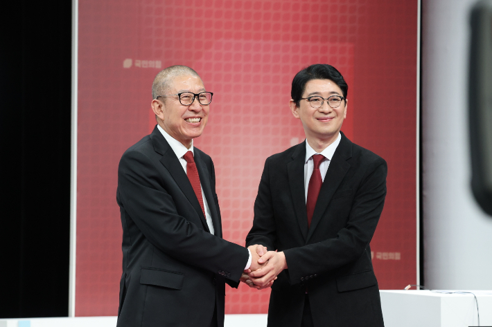 국민의힘 부산시장 후보 경선 2차 토론회. 국민의힘 부산시당 제공