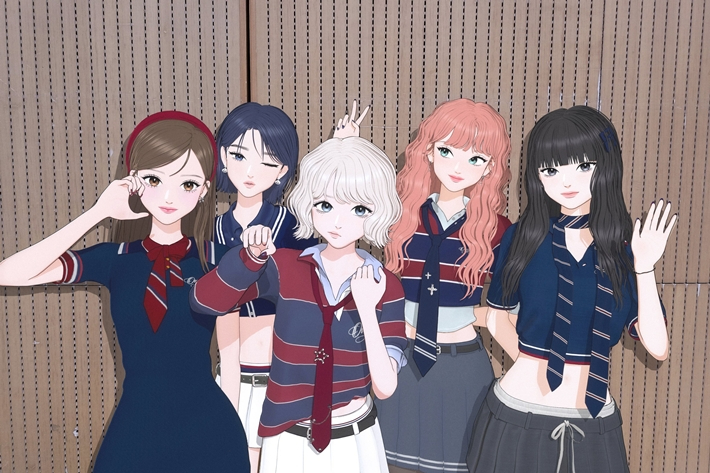 지난달 26일 엠넷 '엠카운트다운'에서 데뷔곡 '뮤지엄' 무대를 선보인 버추얼 아이돌 오위스. 오위스 공식 트위터