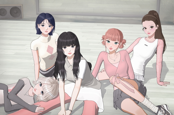 지난달 23일 첫 번째 미니앨범 '뮤지엄'을 발매한 버추얼 아이돌 그룹 오위스. 오위스 공식 트위터