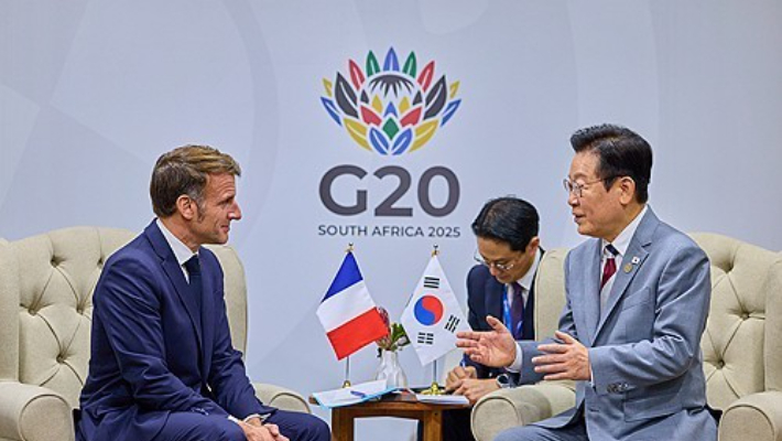 이재명 대통령과 마크롱 대통령. 연합뉴스