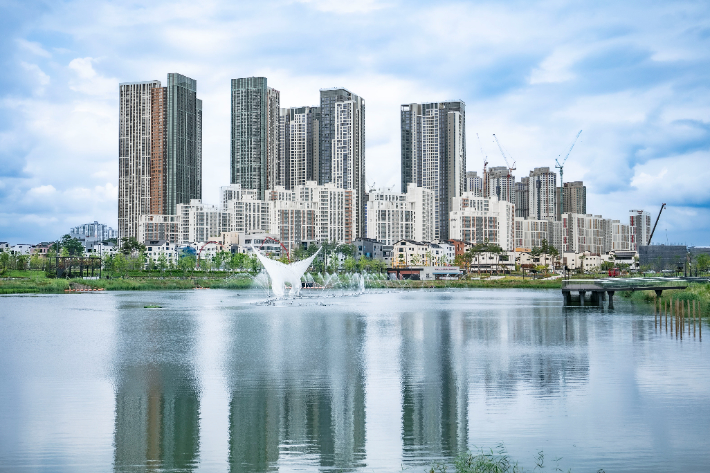 경기 평택 고덕신도시 함박산공원 전경. 평택시 제공