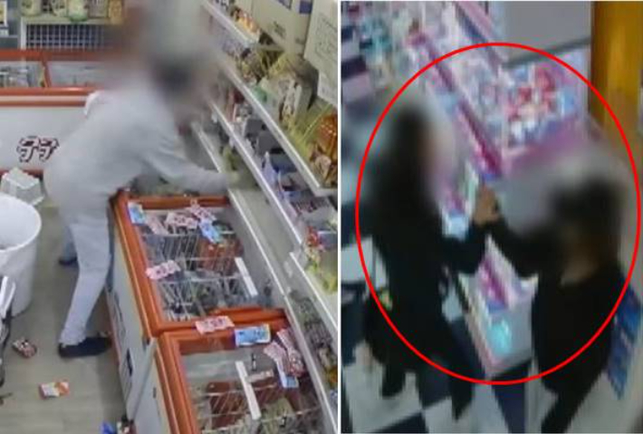 1분만에 난장판·돈 털고 '하이파이브'…무인 매장 빌런들[어텐션 뉴스]