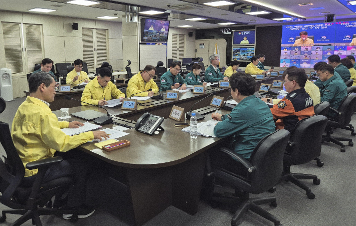여름철 자연재난 대비 점검 TF. 경남도청 제공 