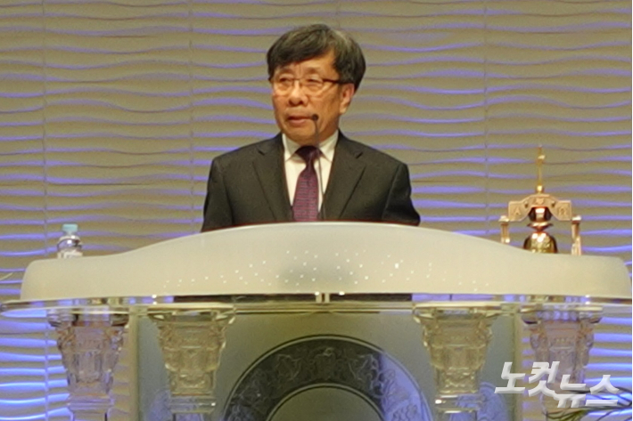 음성군기독교연합회장 흰돌교회 이수일 목사. 충북CBS