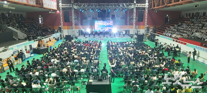 2026 충북·청주시 부활절 연합예배가 5일 청주 올림픽기념국민생활관에서 드려졌다. 박현호 기자