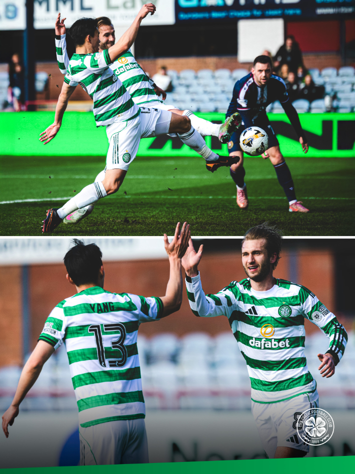 양현준과 베니아민 뉘그렌. 셀틱 X