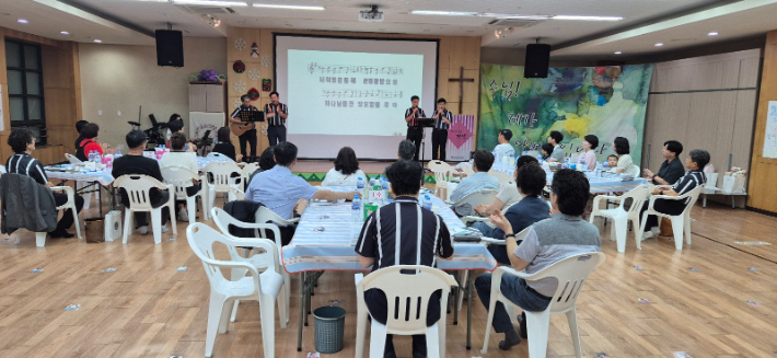 두란노아버지학교 강릉지부 활동 모습. 유을규지부장 제공