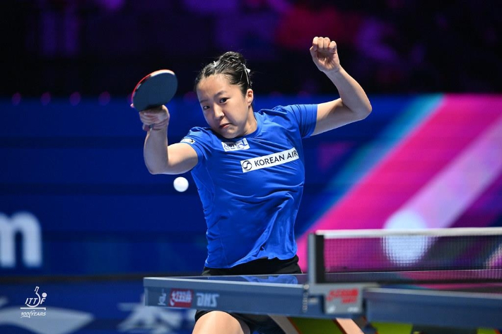 한국 탁구 간판 신유빈. ITTF SNS 캡처 
