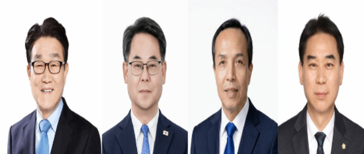 (왼쪽부터)김일권, 박대조, 조문관, 최선호 예비후보. 중앙선거관리위원회 제공