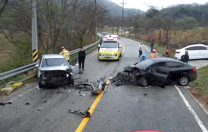 사고 현장. 전북소방본부 제공