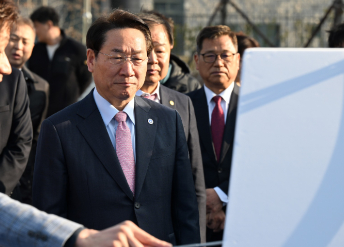 유정복 인천시장 모습. 유 시장 페이스북 캡처