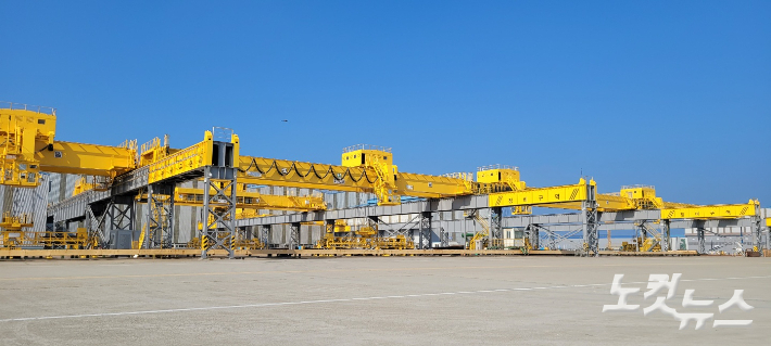 전북 군산조선소. 도상진 기자 