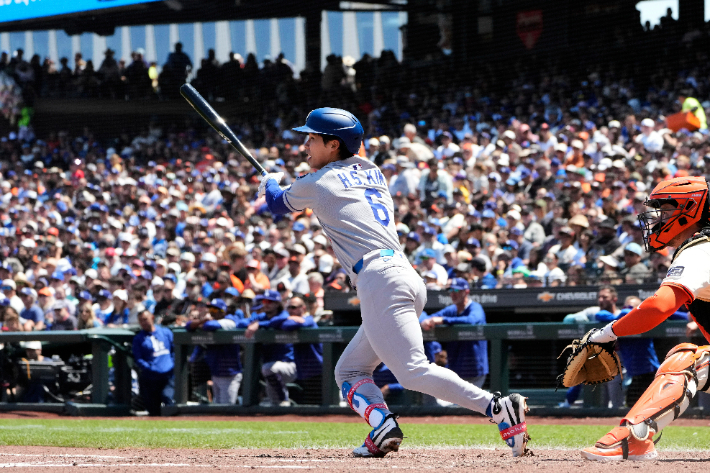 김혜성의 타격 장면. 연합뉴스