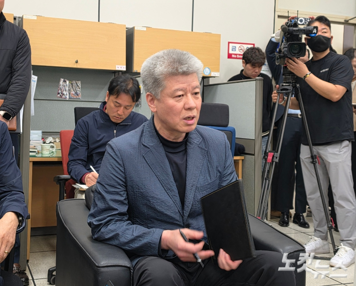 대전경찰청 조대현 광역범죄수사대장이 수사 상황에 대해 설명하고 있다. 박우경 기자