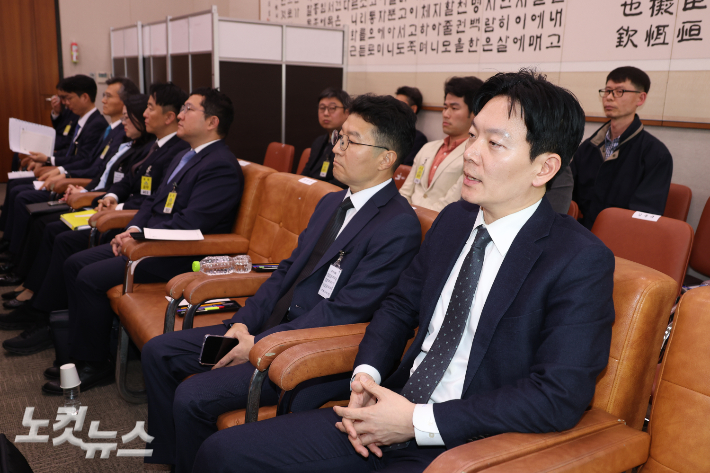 '쌍방울 대북 송금' 의혹 사건의 수사 책임자인 박상용 인천지검 부부장검사. 윤창원 기자