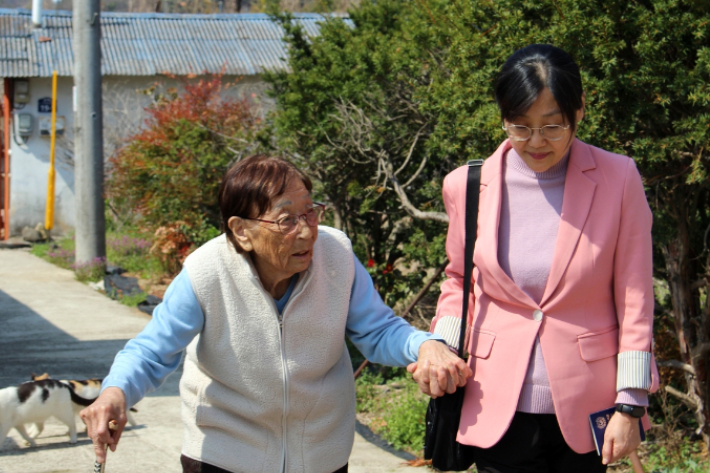 강제동원 피해자 정신영 할머니. 일제강제동원시민모임 제공