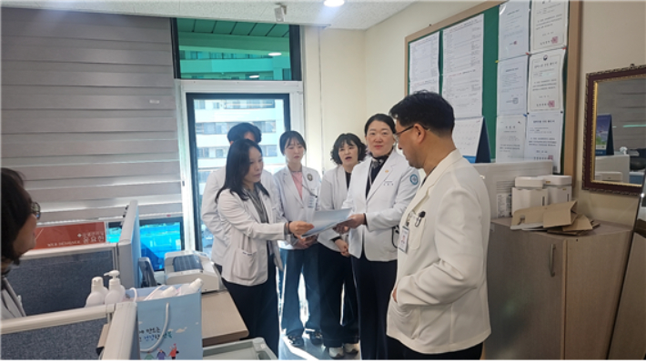 전주예수병원장 현장 라운딩 모습. 전주예수병원 제공