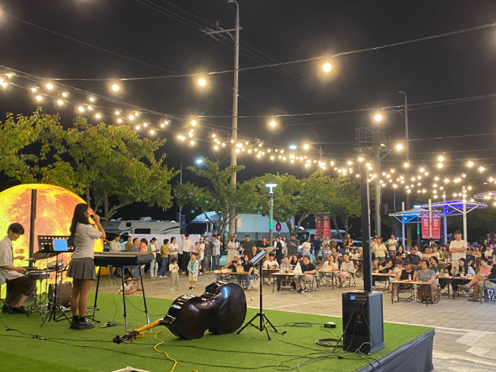 통영 죽림 만남의 광장. 경남도청 제공 