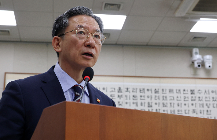 정성호 장관. 연합뉴스